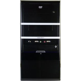 Inter-Tech JY-180 Mini Tower ohne Netzteil schwarz