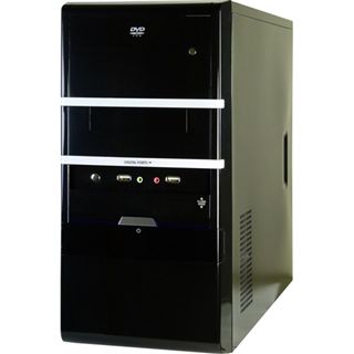 Inter-Tech JY-180 Mini Tower ohne Netzteil schwarz