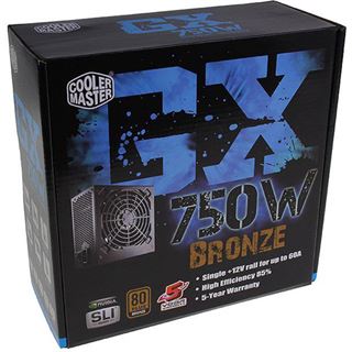 750 Watt Cooler Master GX Series Non-Modular 80+ Bronze