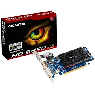 1GB Gigabyte Radeon HD 5450 Aktiv PCIe 2.1 x16 (Retail)
