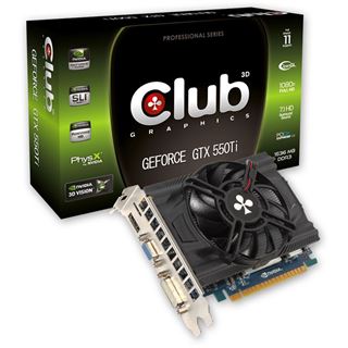 1536MB Club 3D GeForce GTX 550 Ti Aktiv PCIe 2.1 x16 (Retail)