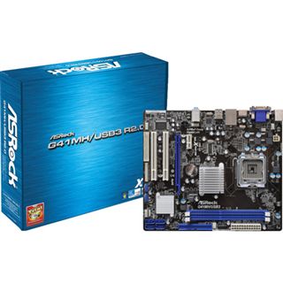 ASRock G41MH/USB3 R2.0 Intel G41 So.775 Dual Channel DDR3 mATX Retail