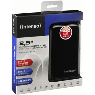 500GB Intenso MemoryCase 6021530 2.5" (6.4cm) USB 3.0 schwarz