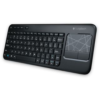 Logitech K400 Wireless Touch Keyboard USB Deutsch schwarz (kabellos)