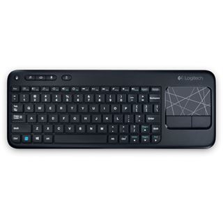 Logitech K400 Wireless Touch Keyboard USB Deutsch schwarz (kabellos)