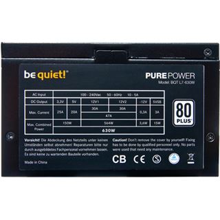 730 Watt be quiet! Pure Power L7 Non-Modular 80+ Bronze
