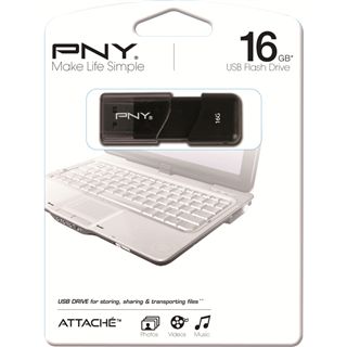 16 GB PNY Attache schwarz USB 2.0