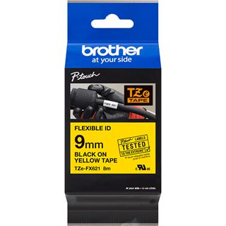 Brother TZEFX621 PTOUCH9mm Y-B