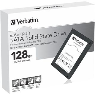128GB Verbatim BlackBox 2.5" (6.4cm) SATA 3Gb/s MLC asynchron