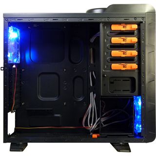 Inter-Tech Q7 Major mit Sichtfenster Midi Tower ohne Netzteil schwarz