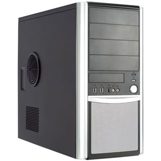 Chenbro PC61731 Midi Tower ohne Netzteil schwarz/silber