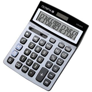Olympia LCD 6016 Taschenrechner blau 1zeilig 12Stellen-Display Wurzel