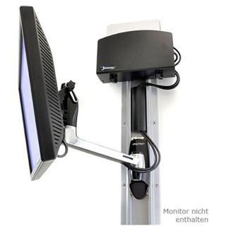 Ergotron 45-268-026 LX HD Schwenkarm Wandhalterung schwarz/silber