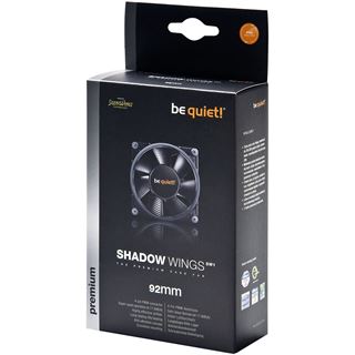 be quiet! Shadow Wings PWM 92x92x25mm 1800 U/min 18 dB(A) schwarz