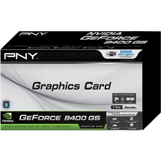 512MB PNY GeForce 8400 GS Low Profile Passiv PCIe 2.0 x16 (Retail)