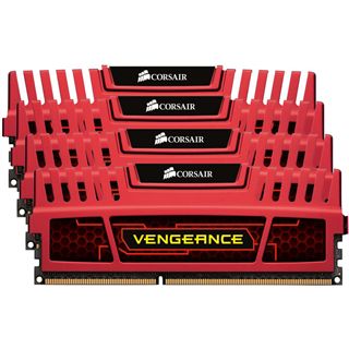 32GB Corsair Vengeance rot DDR3-1866 DIMM CL10 Quad Kit