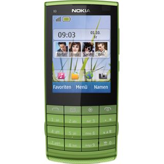 Nokia X3-02i Touch and Type (green)