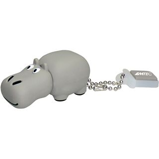 4 GB EMTEC Animals M324 Hippo grau USB 2.0