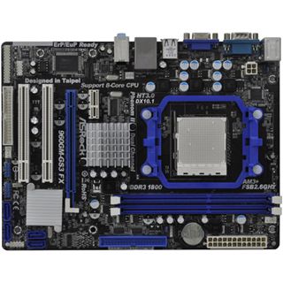 ASrock 960GM-GS3 AMD 760G So.AM3+ Dual Channel DDR3 mATX Retail