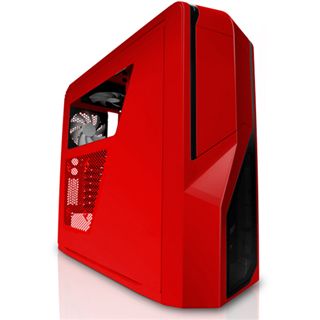 NZXT Phantom 410 mit Sichtfenster Midi Tower ohne Netzteil rot