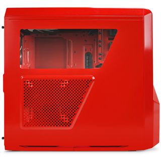 NZXT Phantom 410 mit Sichtfenster Midi Tower ohne Netzteil rot