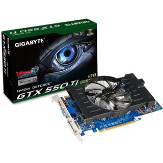 1GB Gigabyte GeForce GTX 550 Ti HD Experience Series Aktiv PCIe 2.0