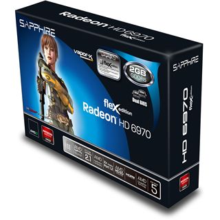 2GB Sapphire Radeon HD 6970 FleX Aktiv PCIe 2.1 x16 (Full Retail)