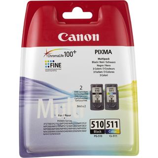 Canon Tinte CL-511 Multipack 2970B010 schwarz, cyan, magenta, gelb