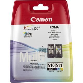 Canon Tinte CL-511 Multipack 2970B010 schwarz, cyan, magenta, gelb