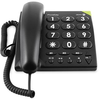 Doro Gro&szlig;tastentelefon PhoneEasy 311c schwarz