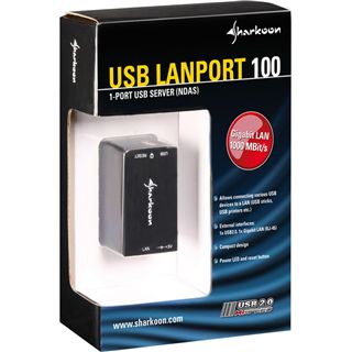 Sharkoon Netzwerkadapter USB und LAN Port 100 Giga