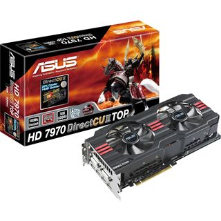 3GB Asus Radeon HD 7970 DirectCU II T Aktiv PCIe 3.0 x16 (Retail)
