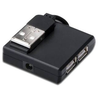 Digitus DA-70217 4-port USB 2.0 extern ohne Netzteil schwarz