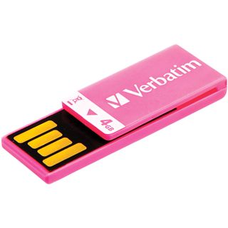 4 GB Verbatim Clip-it USB Drive pink USB 2.0