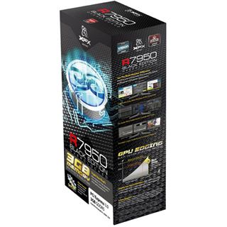 3GB XFX Radeon HD 7950 Black Edition SingleFan Aktiv PCIe 3.0 x16