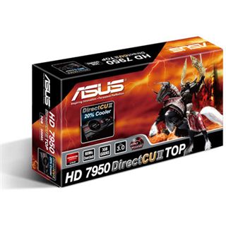 3GB Asus Radeon HD 7950 DirectCuII Tweak Aktiv PCIe 3.0 x16 (Retail)
