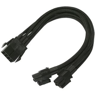 Nanoxia 30 cm schwarzes Verl&auml;ngerungskabel f&uuml;r 8-Pin EPS zu