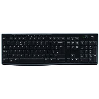 Logitech K270 USB Deutsch schwarz (kabellos)