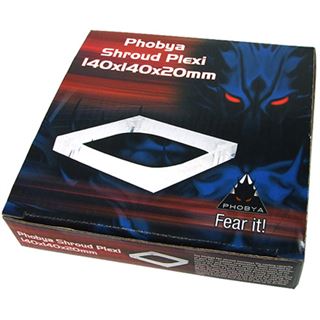 Phobya 140x140x20mm Shroud Acryl