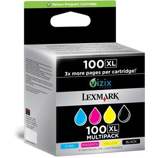 Lexmark Tinte 100XL 14N1921E schwarz