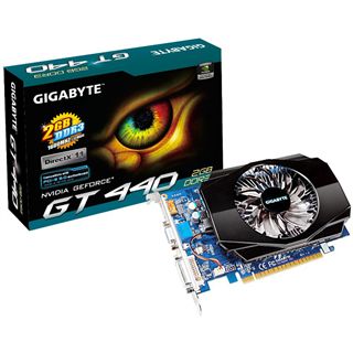 2GB Gigabyte GeForce GT 440 Standard Aktiv PCIe 2.0 x16 (Retail)