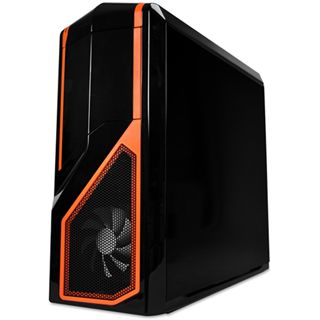 NZXT Phantom 410 Midi Tower ohne Netzteil schwarz/orange