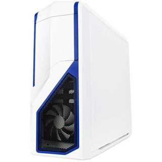 NZXT Phantom 410 Midi Tower ohne Netzteil weiss/blau