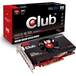 2GB Club 3D Radeon HD 7870 Eyefinity 6 Edition Aktiv PCIe 3.0 x16