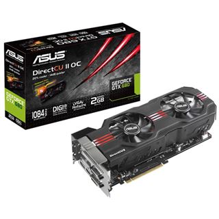 2GB Asus GeForce GTX 680 DirectCU II Aktiv PCIe 3.0 x16 (Retail)