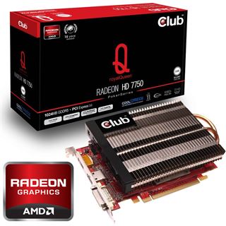 1GB Club 3D Radeon HD 7750 royalQueen Passiv PCIe 3.0 x16 (Retail)