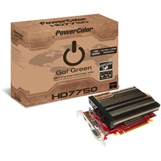 1GB PowerColor Radeon HD 7750 Go! Green Passiv PCIe 3.0 x16 (Retail)