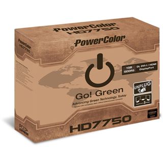 1GB PowerColor Radeon HD 7750 Go! Green Passiv PCIe 3.0 x16 (Retail)