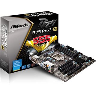 ASRock B75 Pro3-M Intel B75 So.1155 Dual Channel DDR3 mATX Retail