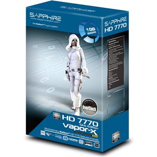 1GB Sapphire Radeon HD 7770 Vapor-X Aktiv PCIe 3.0 x16 (Lite Retail)